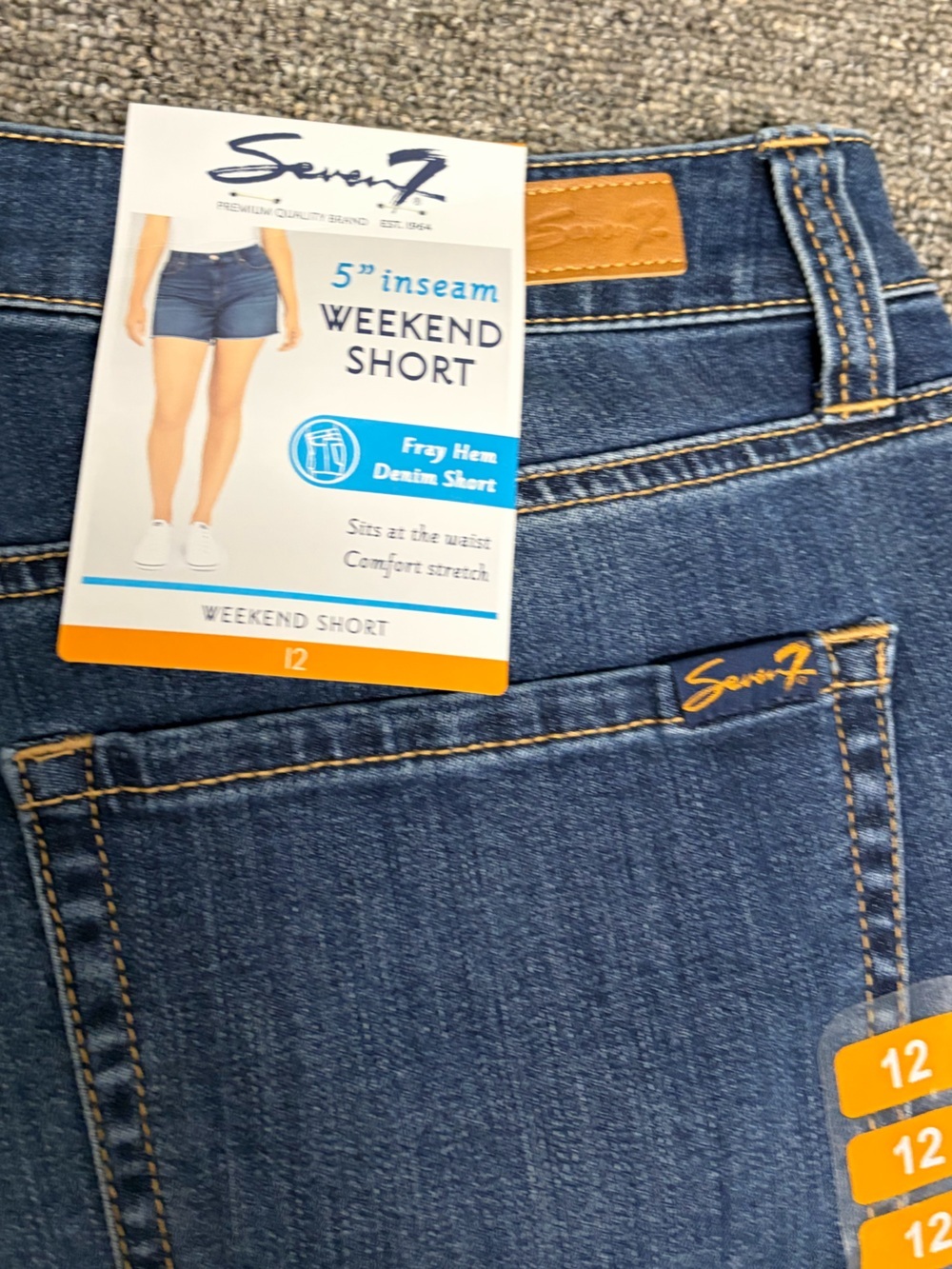 New Seven 7 Jeans Denim Shorts - Picture 4 of 5